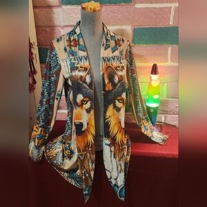 Wolf Print Women's Jacket